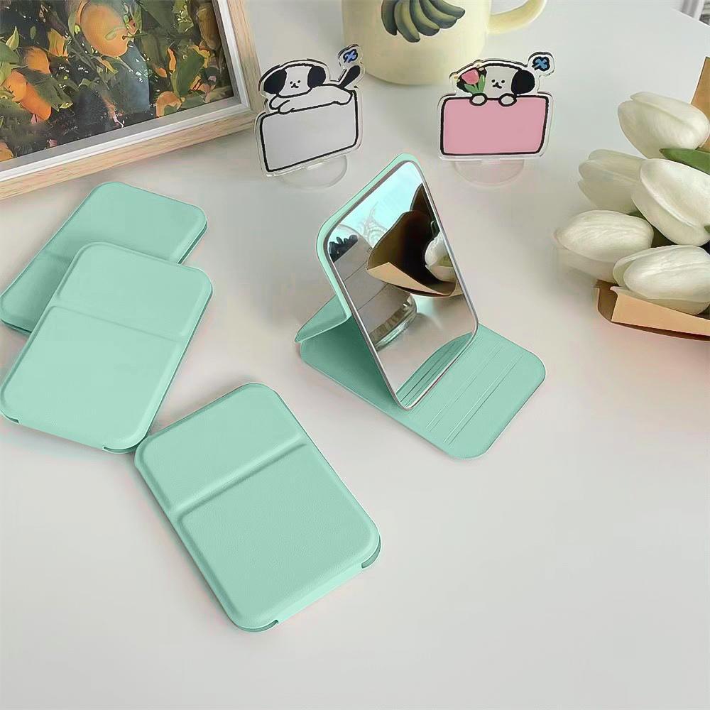 Portable Makeup Mirror, Simple Foldable Desktop Vanity Mirror, Mini Travel Mirror, Dormitory Tabletop Mirror, Portable Folding Mirror, Single Item