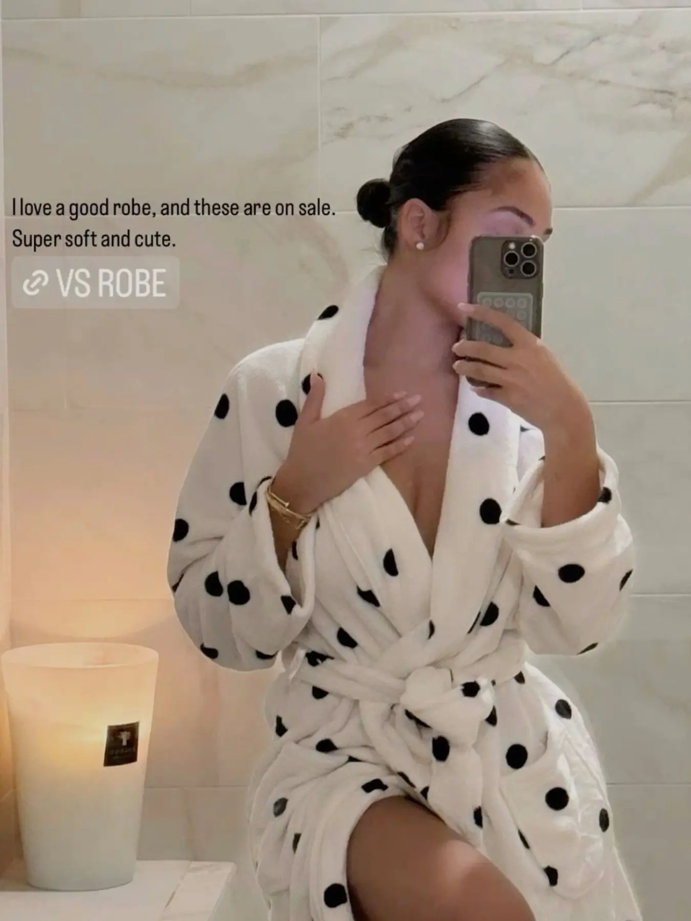 2026 New Polka Dot Full Print Flannel Robe, Tie Waist Bathrobe, Casual Long Sleeve Nightgown, Loose-Fit Home Wear for Women
