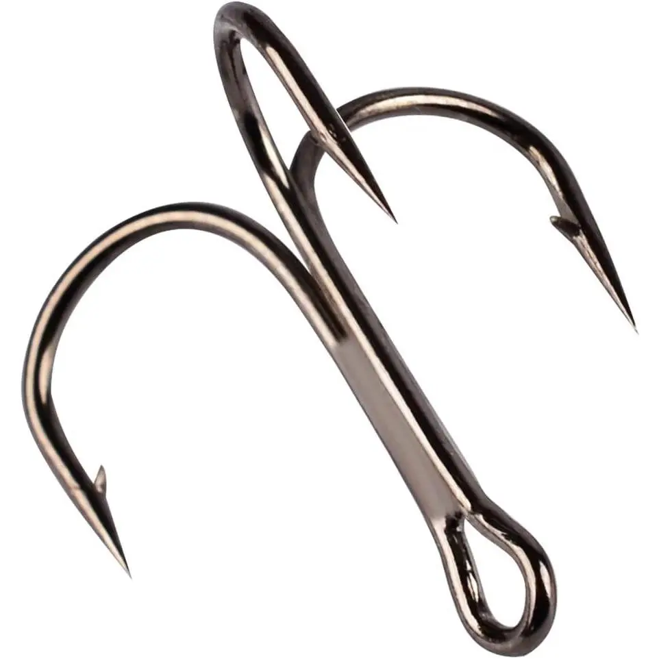 100 count Triple Treble Hooks for Saltwater and Freshwater