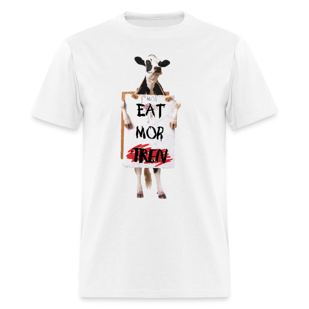 EAT MOR TREN T-Shirt, Funny Gym Meme Casual Short Sleeve