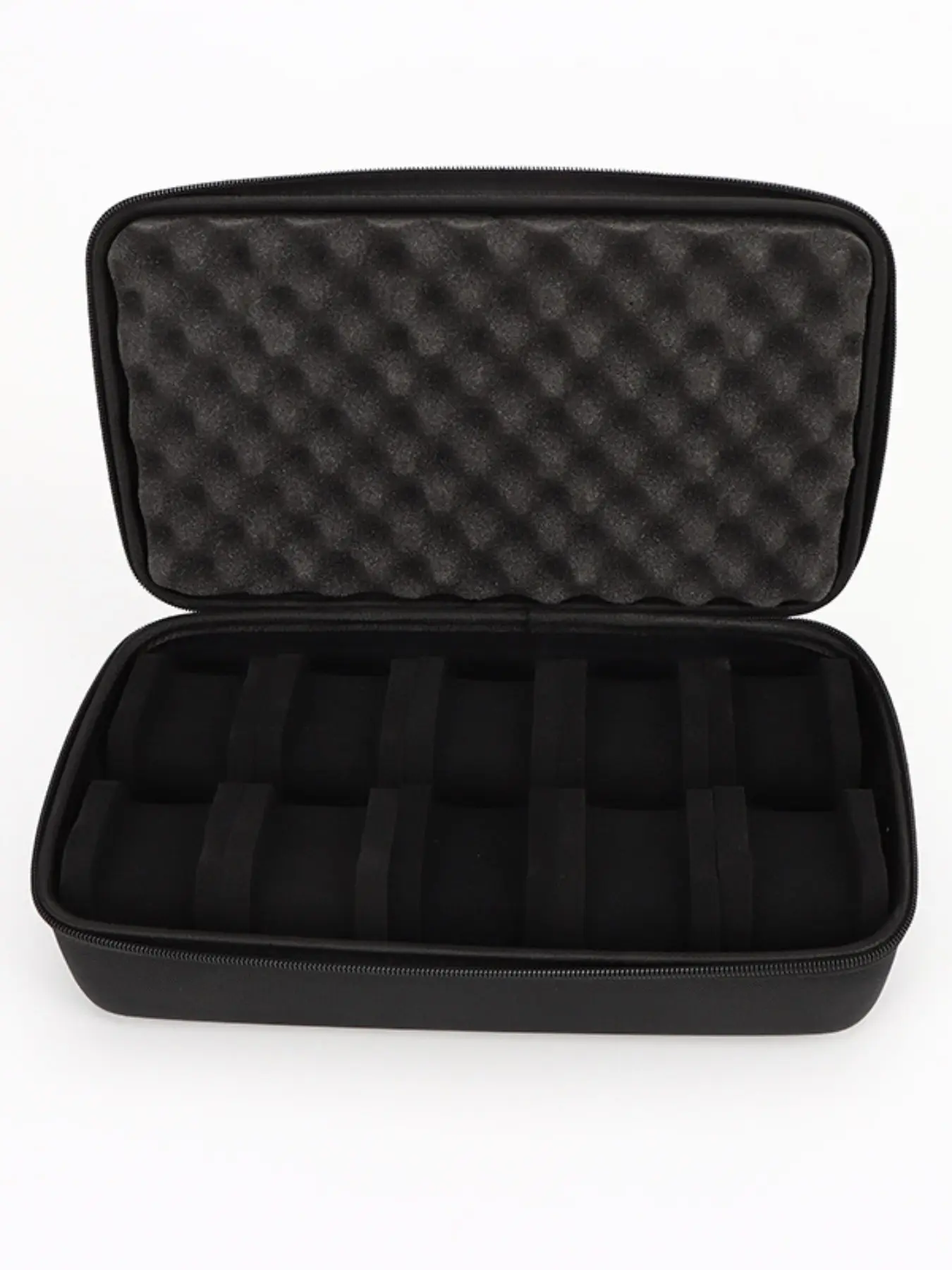 10-Slot Rectangle Watch Storage Box - Polyester Hard Shell with Flip Top Closure, Watch Display Organizer for Watch Collection | Durable & Protective | Ideal for Gifts