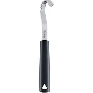 triangle Butter Curler - Hook-Shaped Stainless Steel Serrated Blade - Creates Decorative Butter Garnishes - GreenGrip Handle - Dishwasher Safe - Made in Germany