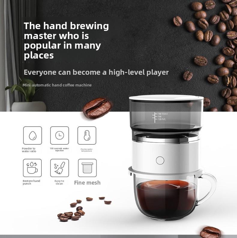 Mini American-style coffee maker for outdoor travel and camping, manual drip coffee machine