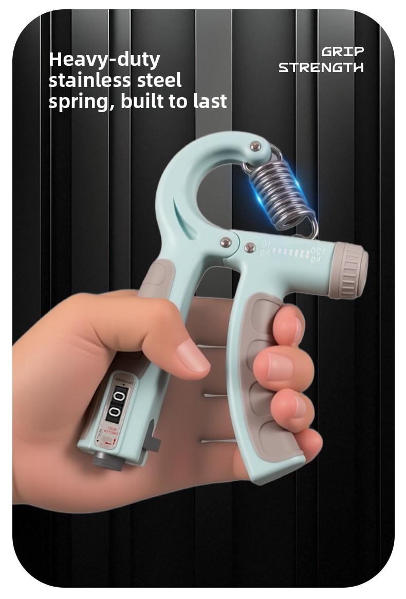 Adjustable R-Type Grip Strength Trainer – Digital Counter, Hand & Wrist Builder