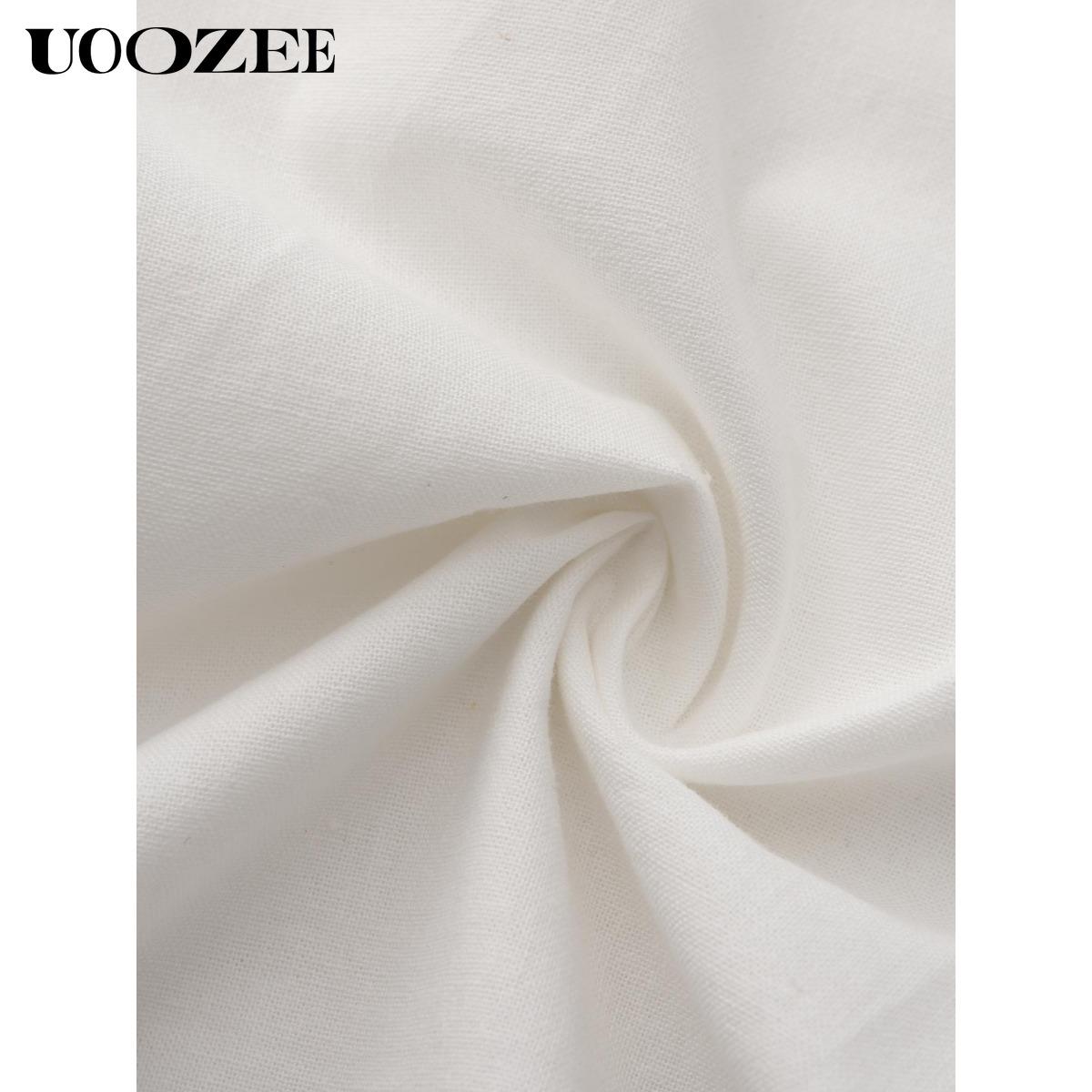 UOOZEE Women's Solid Color, Multicolor Sleeveless Wide Leg Jumpsuit with Pockets - Casual Loose Fit Overall Cotton Blend Minimalist Style Springtok Womenswear