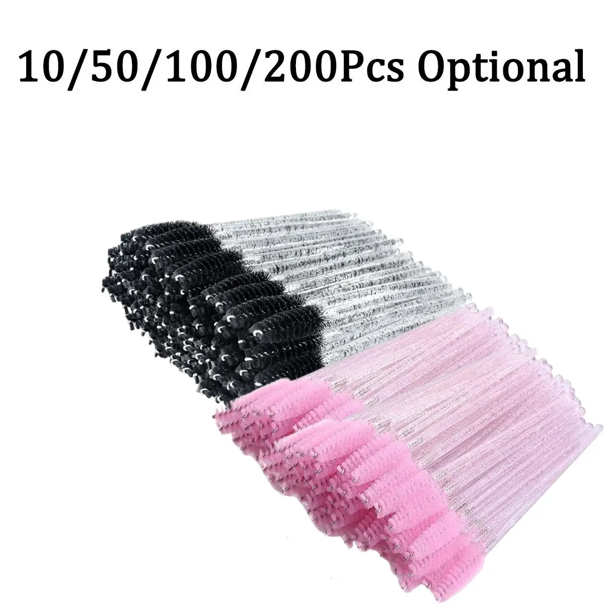 Disposable Eyelash Brush with Storage Container, Bendable Eyebrow Spoolies, Lash Brush for Lash Extensions, Eyebrow Spoolie, Castor Oil Brushes, Makeup