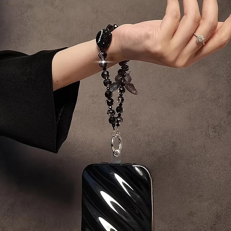 Butterfly Design Phone Chain, 360 Degree Rotatable Phone Lanyard, Fashionable for Women & Girls, Mobile Phone Decoration Accessories, Charms, Cell Phone Charm, Phone Wrist Strap