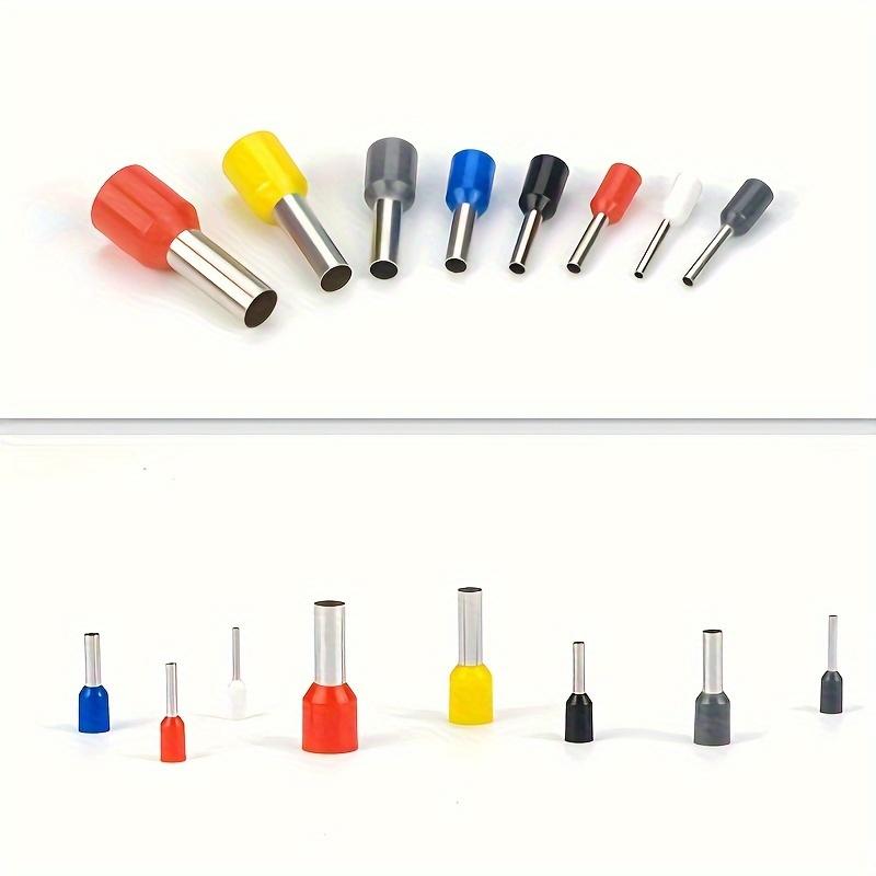 100PCS Insulated Ferrule Crimp Terminals Wire Connectors E7508 E1008 E1508 E2508 E4009 E6012 E10-12 Wire Terminals