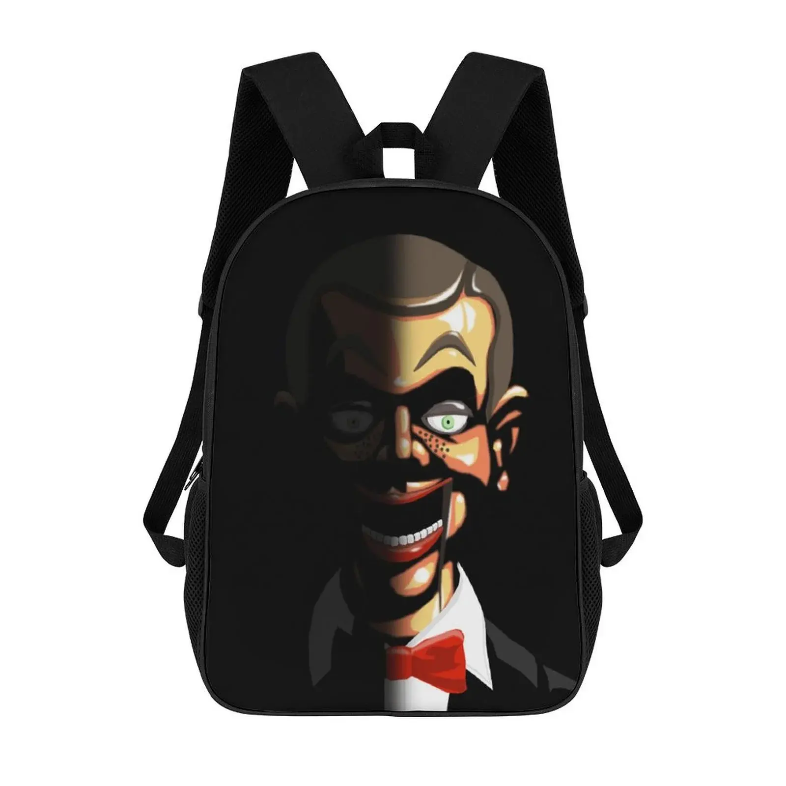 Unisex Regular Casual Goosebumps Polyester Backpack - Stylish Black Halloween Design, Back to School Haul First Day of School College Use (Office & Educational Supplies), Printed