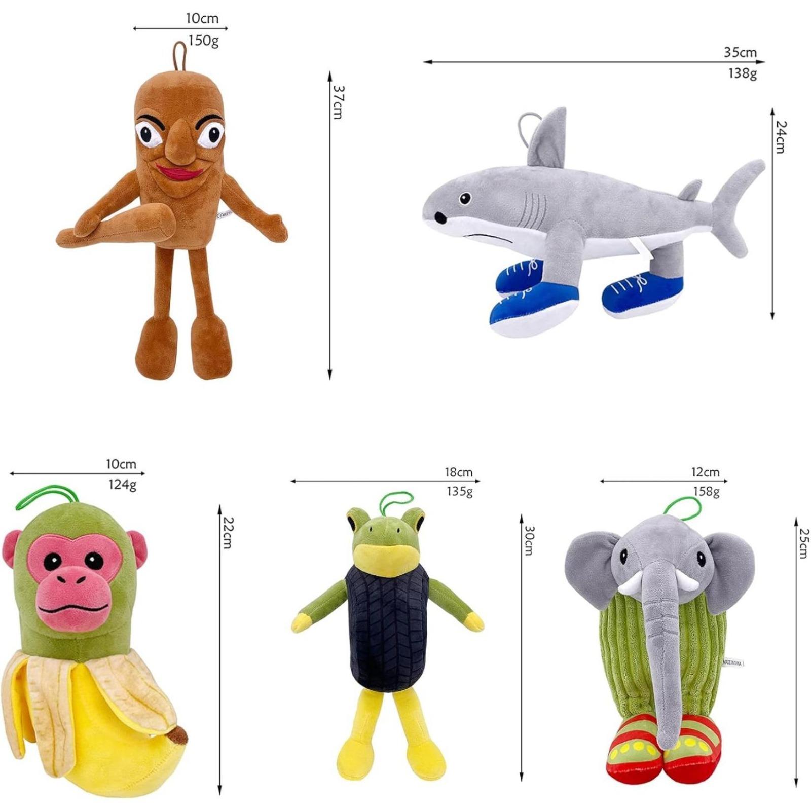 Viral Italian Brainrot Plushies 5-Pack – Ballerina Cappuccina, Tung Tung Sahur | TikTok Cozy Aesthetic Stuffed Animals for Teens & Best Friends