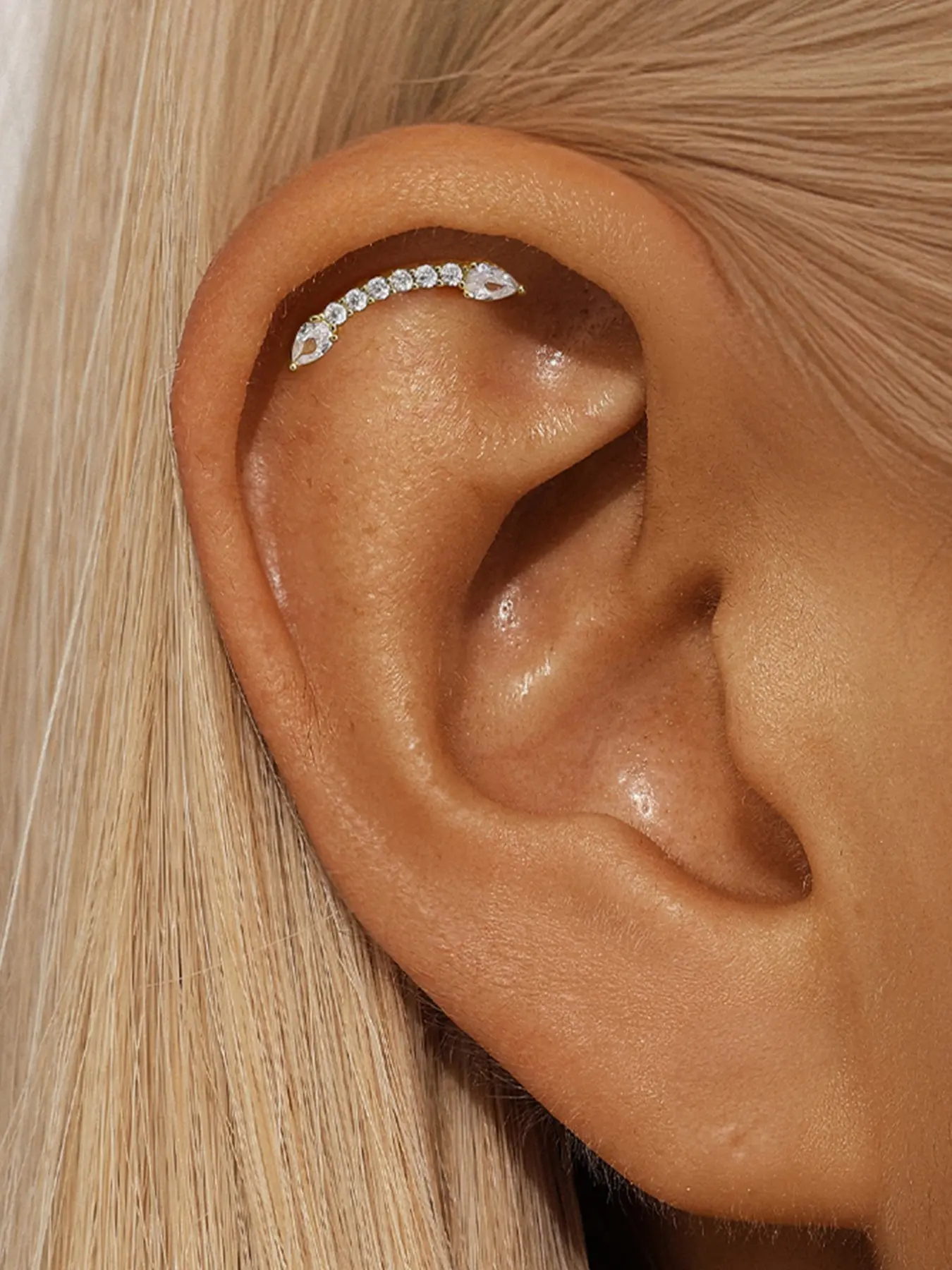 1Pc 925 Sterling Silver Classic Flat-Back Stud Earring Hypoallergenic Cartilage Helix Tragus Lobe Piercing Suitable For Women For Daily, Dates, Vacation, Wedding, Party, Holiday Gift Earrings For Sensitive Ears