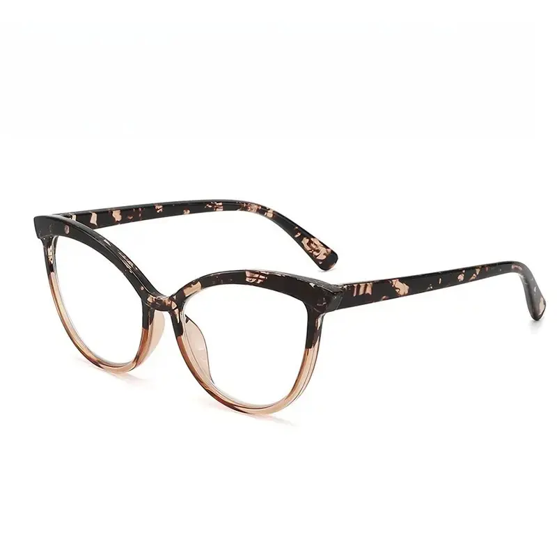 Two-Tone Tortoiseshell Cat Eye Readers Designed For Female Users Lightweight Frame With Various Strength Options For Indoor Daily Reading Scenarios