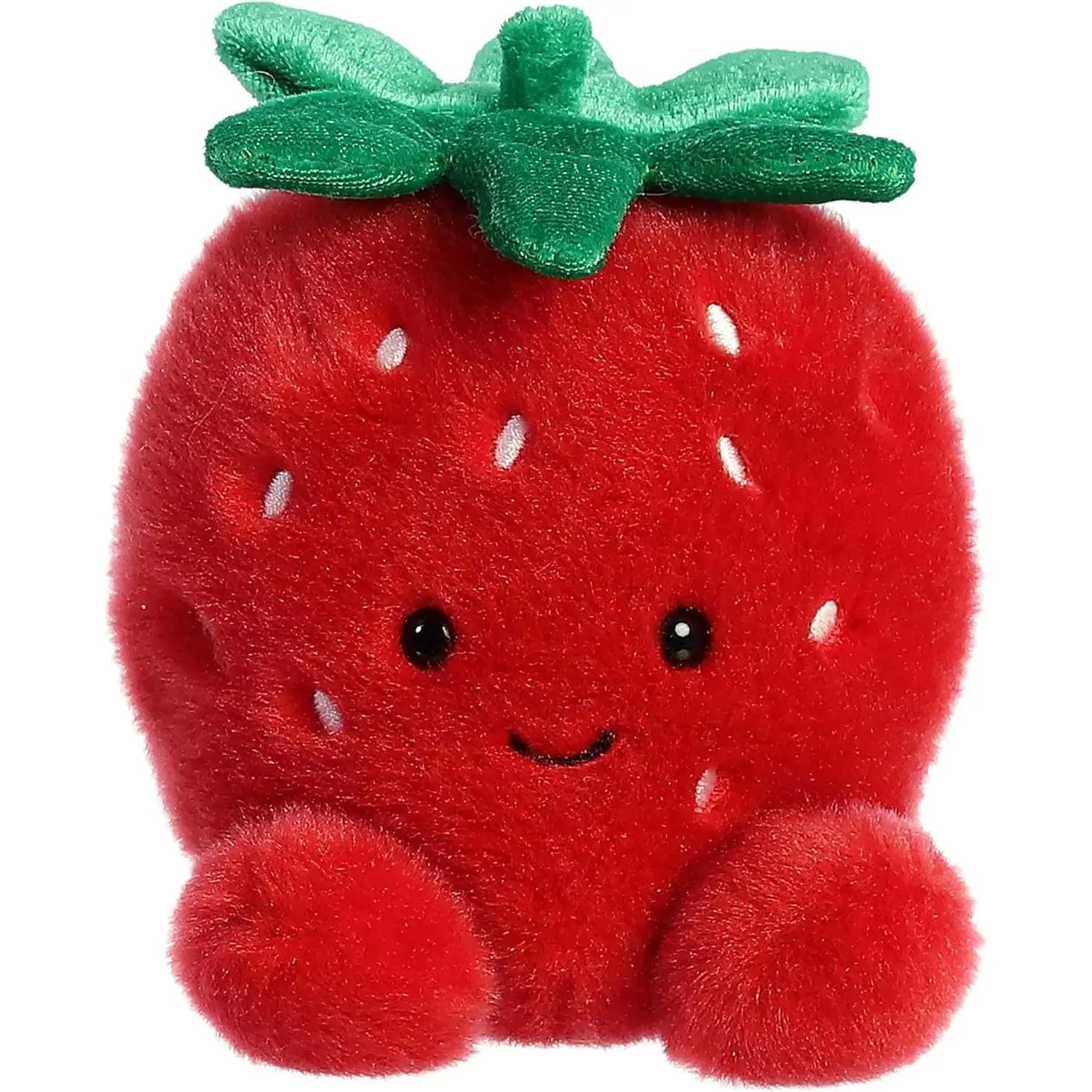 Cute Strawberry Plush Toy, 4.5 Inch Red Collectible Stuffed Fruit Decoration, Birthday Gift for Kids & Adults, No Warning Applicable