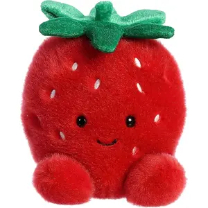 Juicy Strawberry ™   Stuffed Animal - Fun Collectible Plush  Kids and Adult Collectors - Perfect  Decorating Rooms and Birthday Gifts - Red 4.5 Inches