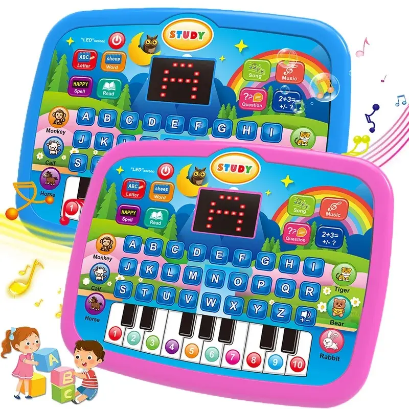 Multi functional early childhood education machine toys, letters, numbers, and music, gifts for boys and girls (no batteries)