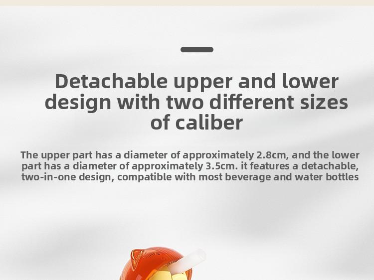 1 Pack Kids Water Bottle Spout Conversion Cap with Straw |     Universal Fit for Juice & Water Bottles |     Spill-Pro |   Spill-Proof Flip Top Cover for Toddlers & Children