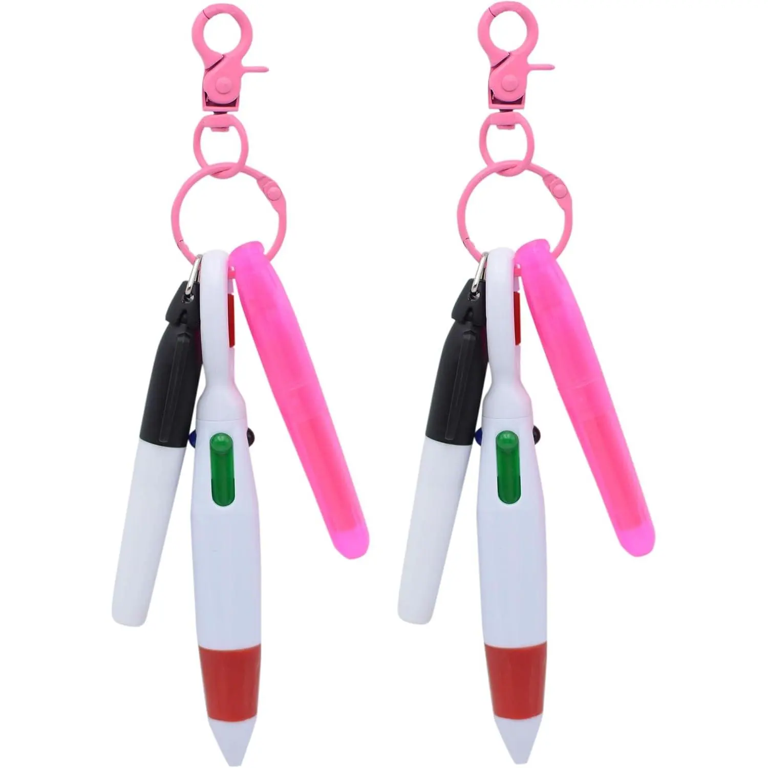 Mini Highlighter Nurse Pen Set for Badge Christmas Nurse Gifts Include 2   Clip,2 Tip Highlighter, 2 Permanent Marker Pen and 2 Retractable Ball Pen ( 2set)