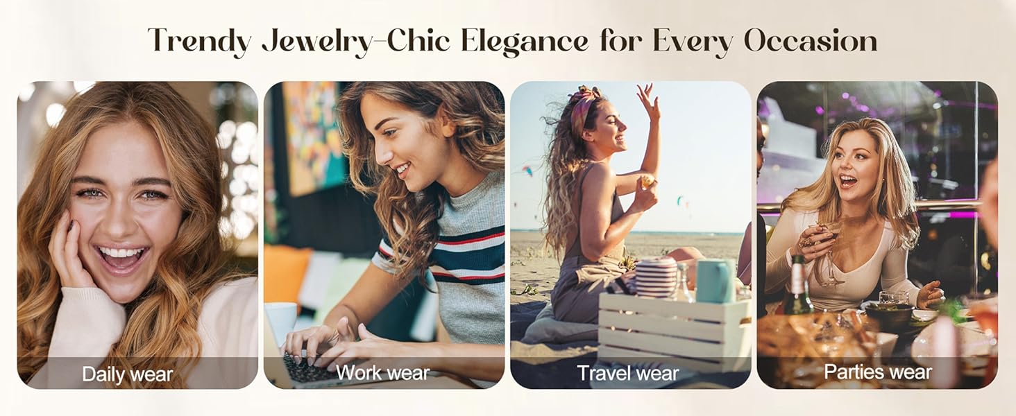 FUNRUN 4 Pairs Sterling Silver CZ Stud Earrings for Women 14K Gold Plated Brilliant Celtic Heart Big Stud Earrings Set Cubic Zirconia Earrings Studs for Sensitive Ear