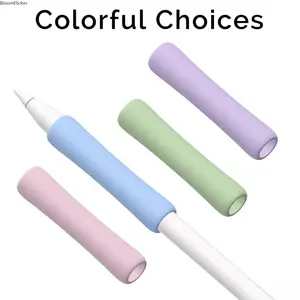 3Pcs Soft Silicone Protective Sleeve for Apple Pencil 1/2/Pro/USB-C, Cute 3D Cartoon Stylus Cover, Anti-Slip Shockproof Scratch Resistant Pen Skin, Comfort Grip Accessory for Drawing, Note Taking & Student Daily Use