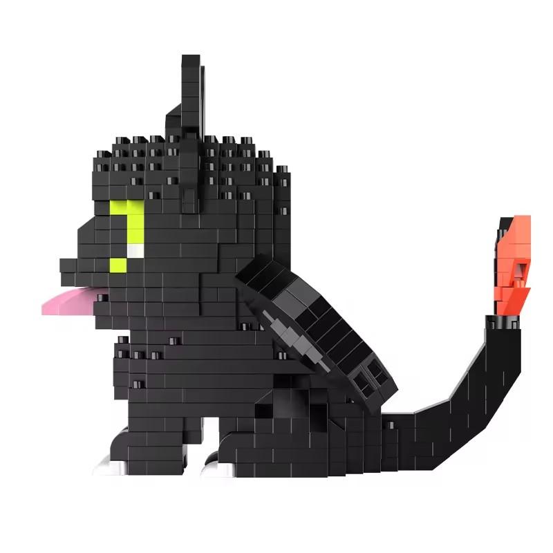 2026 New Building Blocks Animals Toys Cartoon Dragon Microes Blocks Action Figures Halloween Toys Gifts Decorations
