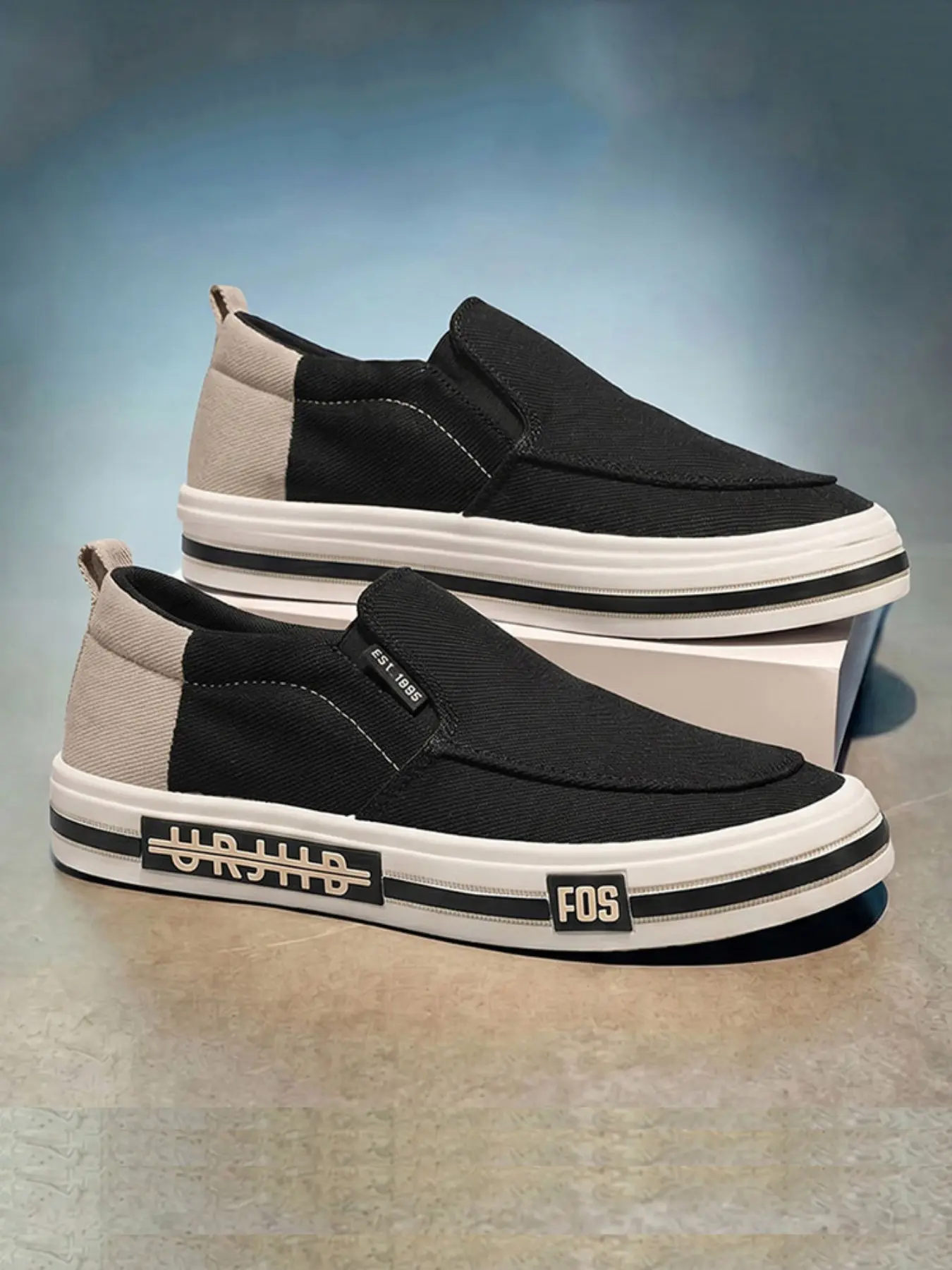 Lightweight Men's Canvas Shoes, Comfortable Low Top Vulcanized Sneakers, Men's Straw Shoes, Anti-Slip Casual Flat Shoes