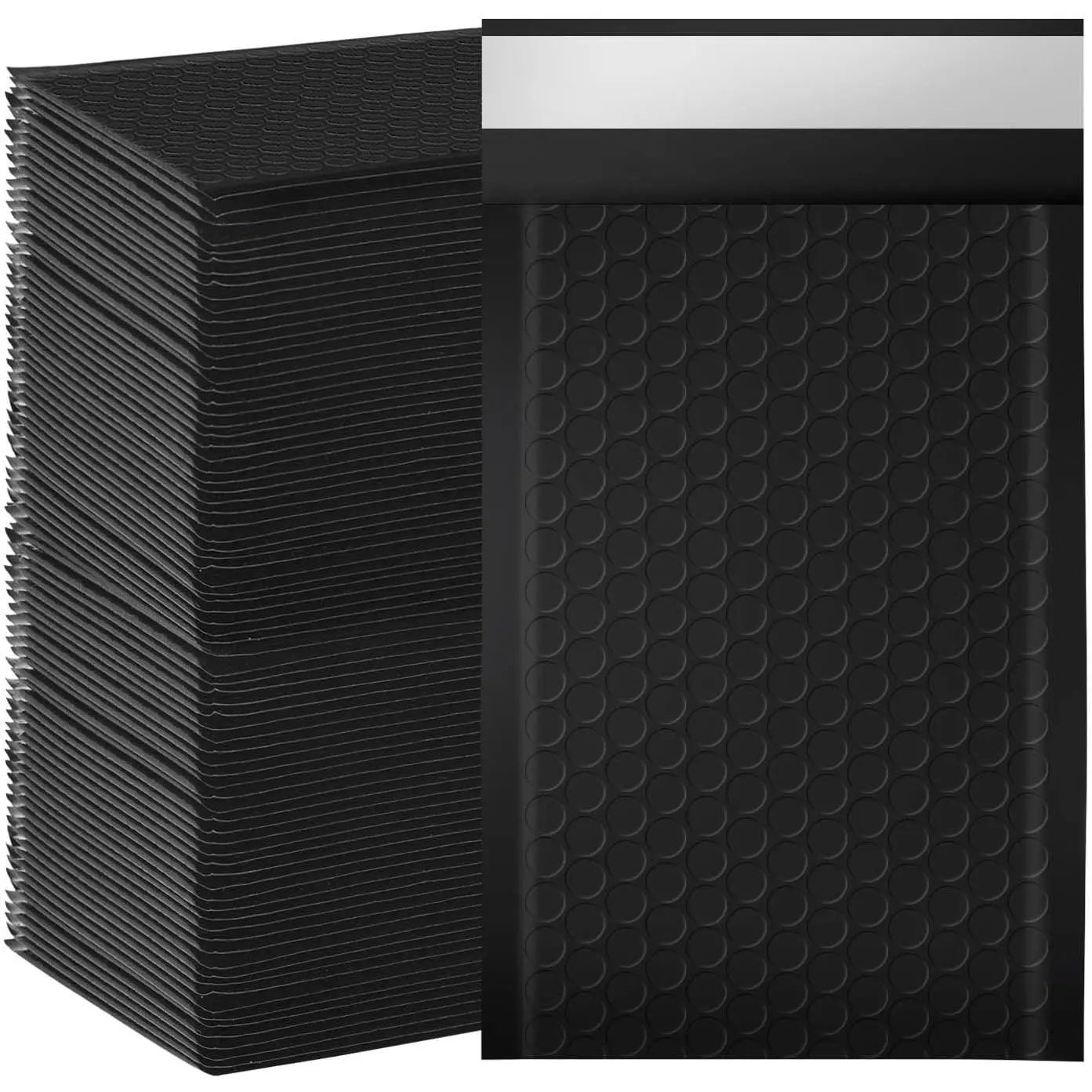 Bubble Mailers, 4x7 Inch Poly Padded Bubble Mailers Pack of 100 Bubble Envelopes Opaque Self Seal Adhesive Waterproof Bags for Shipping and Packaging(Black,4x7-100Pc)