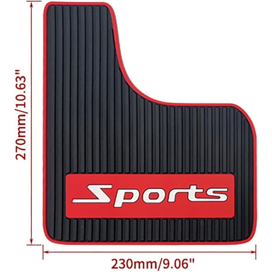 Universal  Mud Flaps, Rubber Mudguard Soft No  Front and Rear Fender Splash Guards Mud Flaps for  (4Pcs)