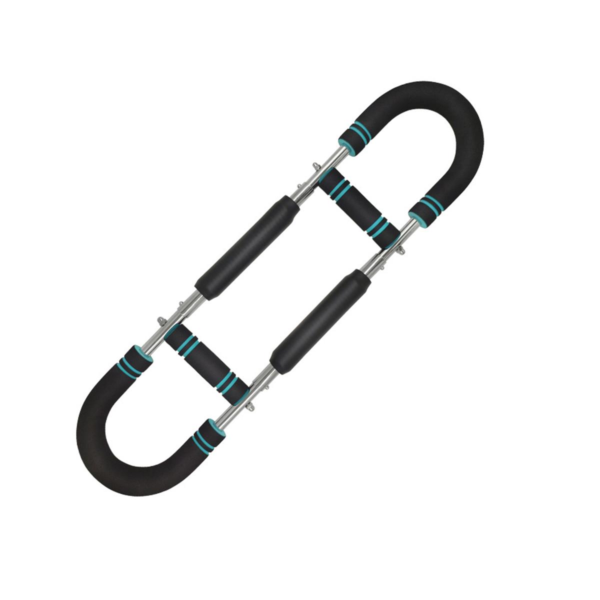 Portable Home Fitness Twister Arm Exerciser, Adjustable 60-110lbs Spring Workout Bar, Ideal for Forearm, Triceps & Chest Strength Training