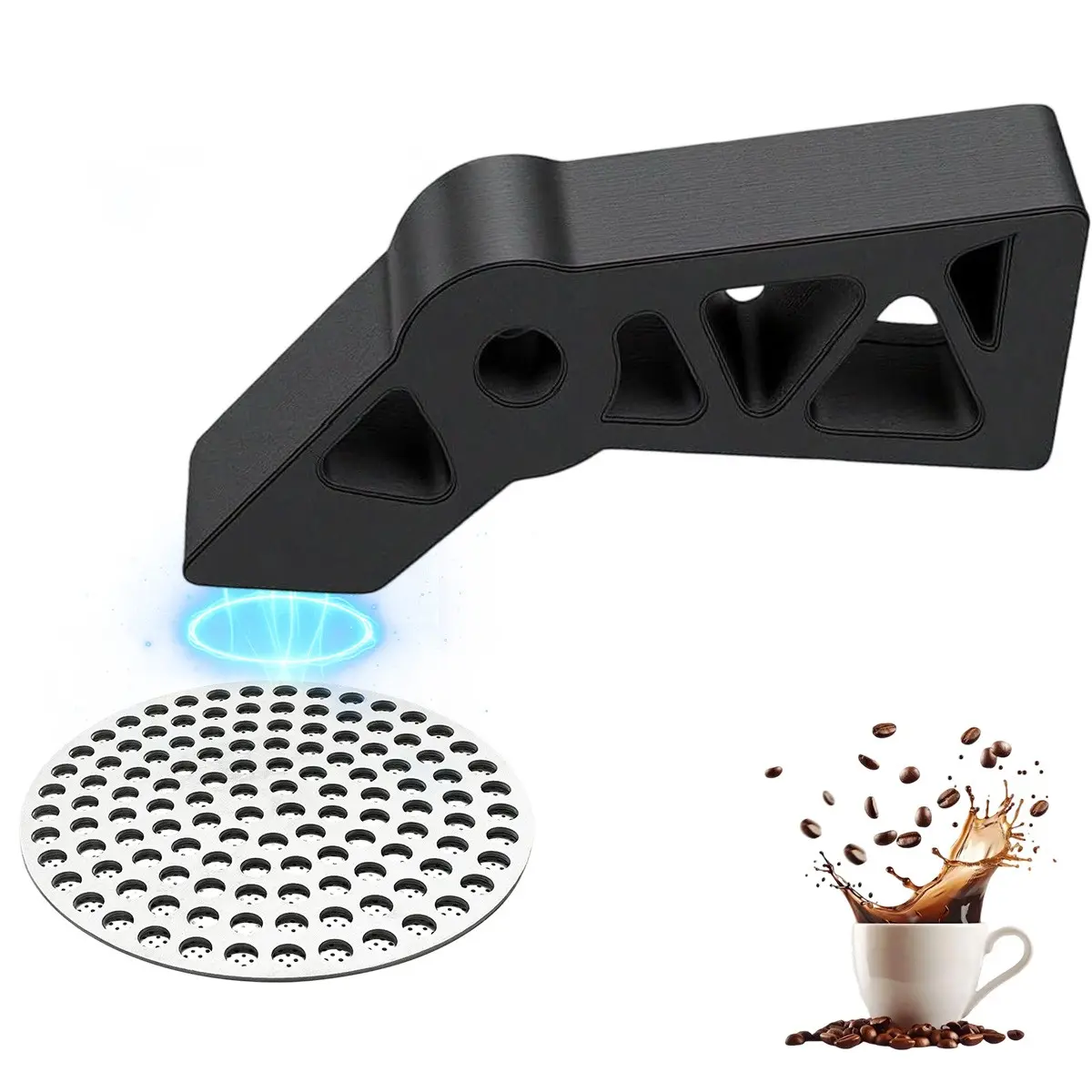 Magnetic Puck Screen Holder, 51/53/58mm Stainless Steel, Reusable Filter for Espresso Portafilter, Coffee Machine Accessories, Coffee Brewing Accessories