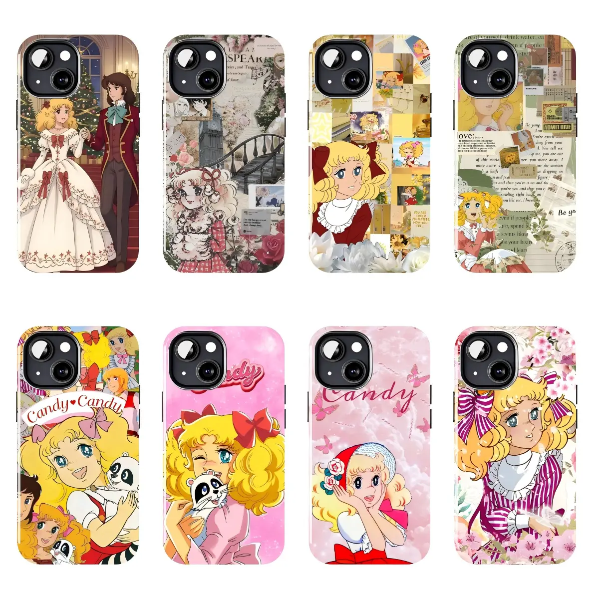 Candy Candy Vintage Anime Phone Case Suitable for iPhone 17-11 Pro Max/Plus and  Samsung Galaxy S23-25