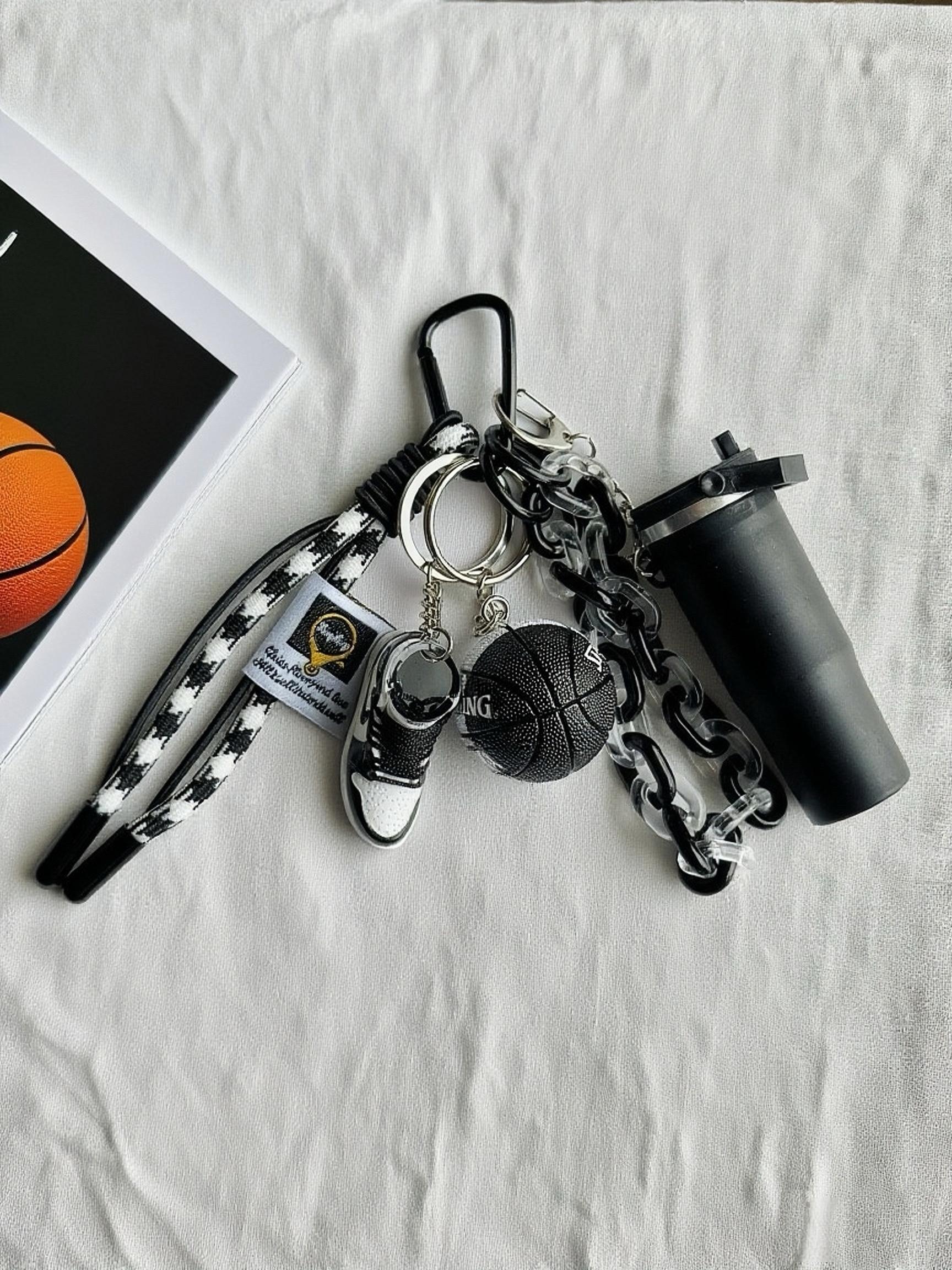 Basketball Theme Bag Charm, Sports Accessory, Basketball Peripheral Decoration, Casual Style, All Seasons, Bag Charm Keychain