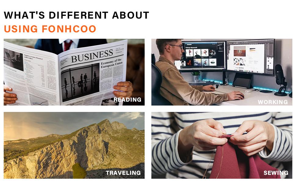 Progressive Multifocal Reading Glasses for Women Men, Anti Blue Light Computer Readers with Spring Hinges