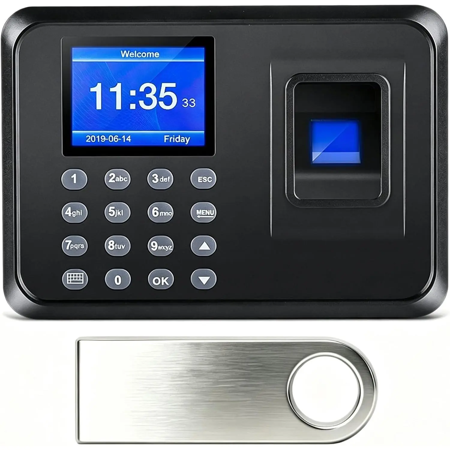 Fingerprint Time Clock for Small Business Employee Attendance