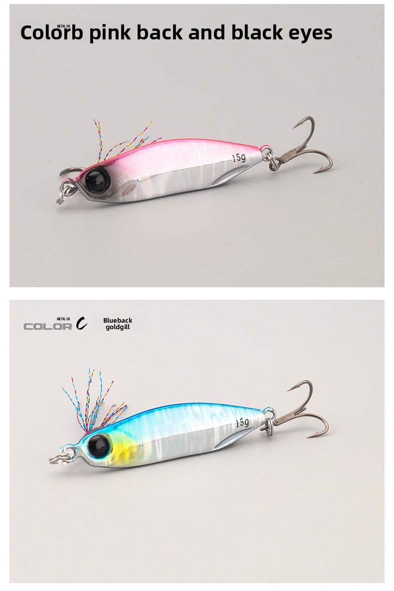 TWM Floating Lure for Fishing 10pcs Metal Jig Lure for Freshwater Saltwater Casting & Trolling Fishing Bait with Sharp Hooks