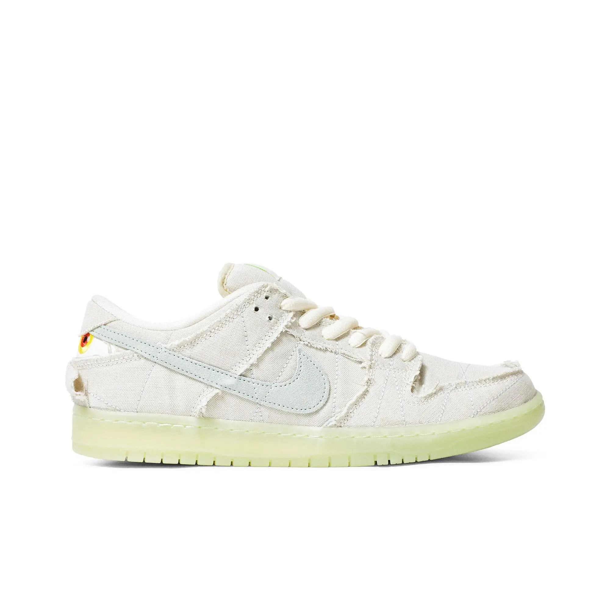 Nike Dunk Low SB 'Mummy' Unisex Skateboarding Sneakers, Coconut Milk/Seafoam/Yellow Strike, Lace-Up Closure, Low Ankle Cut, Suede Upper, DM0774 111