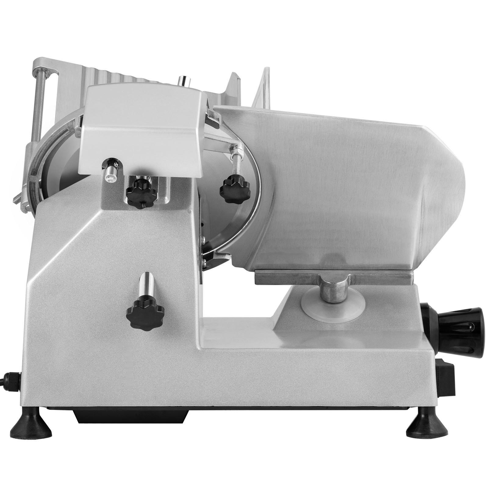 VEVOR Commercial Meat Slicer, 200W Electric Deli Food Slicer, 350-400RPM Meat Slicer with 8" Carbon Steel Blade, 0 - 0.47 inch Adjustable Thickness Electric Meat Slicer for Home and Commercial Use VEVOR Commercial Meat Slicer, 200W Electric Deli Food Slicer, 350-400RPM Meat Slicer with 8" Carbon Steel Blade, 0 - 0.47 inch Adjustable Thickness Electric Meat Slicer for Home and Commercial Use