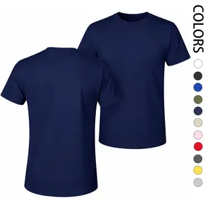 Men's Pure Cotton Short-Sleeve T-Shirt (Solid Color/Multi-Color Options) — A Casual Wardrobe Essential Featuring A Cool Graphic Design And A Classic Crew-Neck Cut; Suitable For All Seasons.