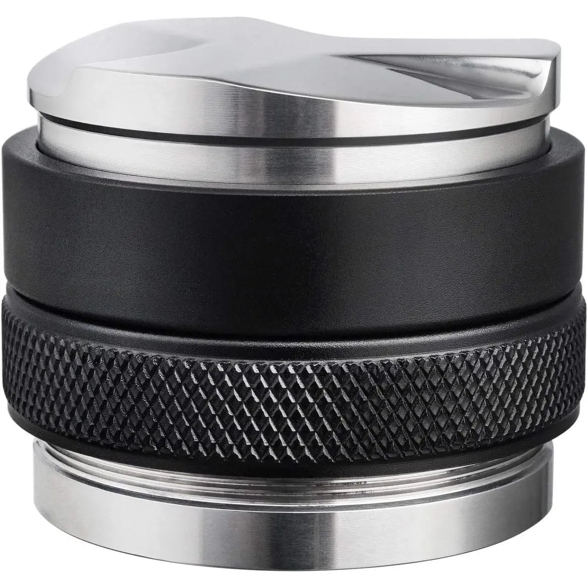 58mm Adjustable Coffee Distributor & Tamper, Dual-Head Leveler for Portafilter with Adjustable Depth, Professional Tool for Espresso Prep & Home Brewing, Diamond Grip