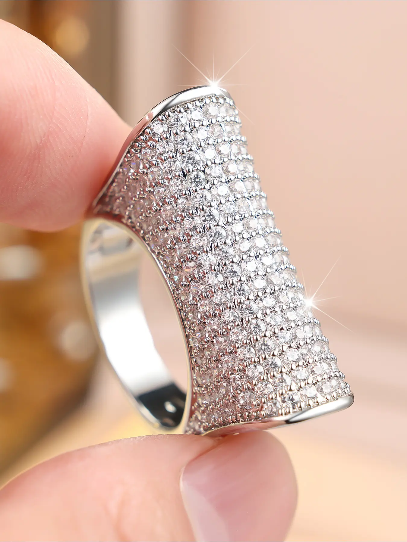 Personalized Geometric Rings Luxury Micro-inlaid Zirconia rings for Women and Man Stackable finger rings Delicate Jewelry Perfect for Engagement Weddings, Daily Wear Anniversary Gift for Her