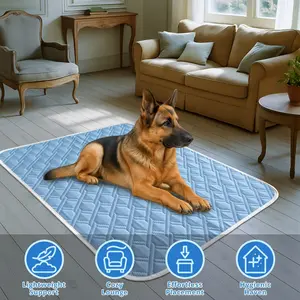 Extra Large Pet Cooling Mat - Ultra-Soft Sweat-Absorbent Surface | Instant Cooling for All-Day Comfort | Keeps Pets Cool All Summer Long! Suitable for Small, Medium and Large Dogs & Cats, Available in 5 Sizes