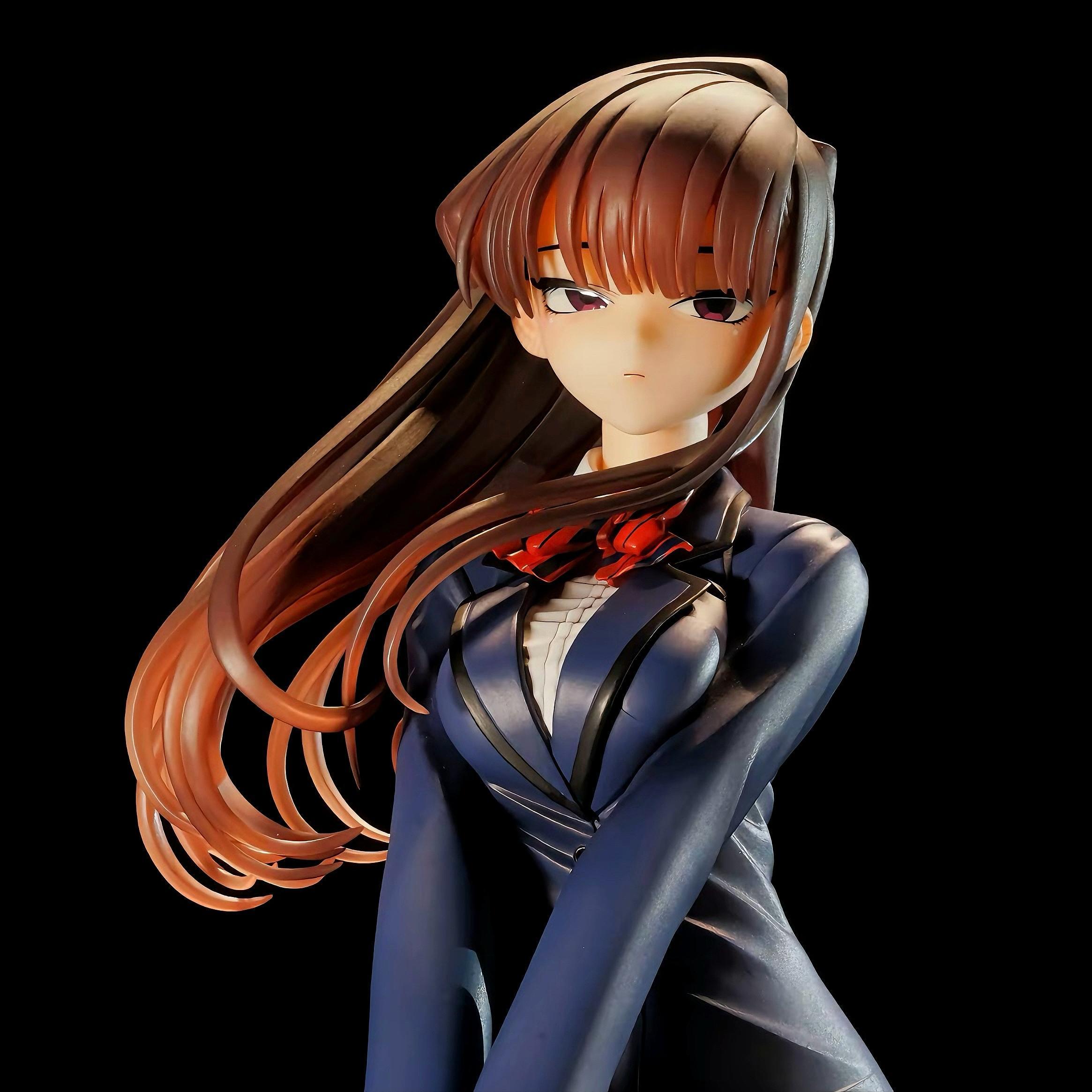 25cm Komi Can't Communicate Komi Shouko Figure Uniform Style Bishoujo PVC Statue Desk Decor Collectible Toy Fan Gift Xmas Gift