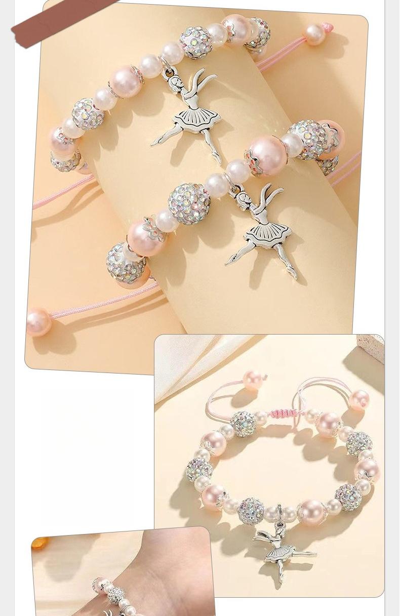 Dance Recital Gifts for Girls, Ballet Dancer Ballerina Bracelet Jewelry for Daughter Granddaughter Niece Friends Dance Team
