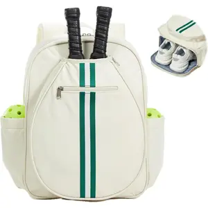 Pickleball Bag Backpack Fits 2 to 6 Paddles, Large Pickleball Bags for Men and Women with Shoe Compartment and Fence Hook, Great Pickleball Gifts
