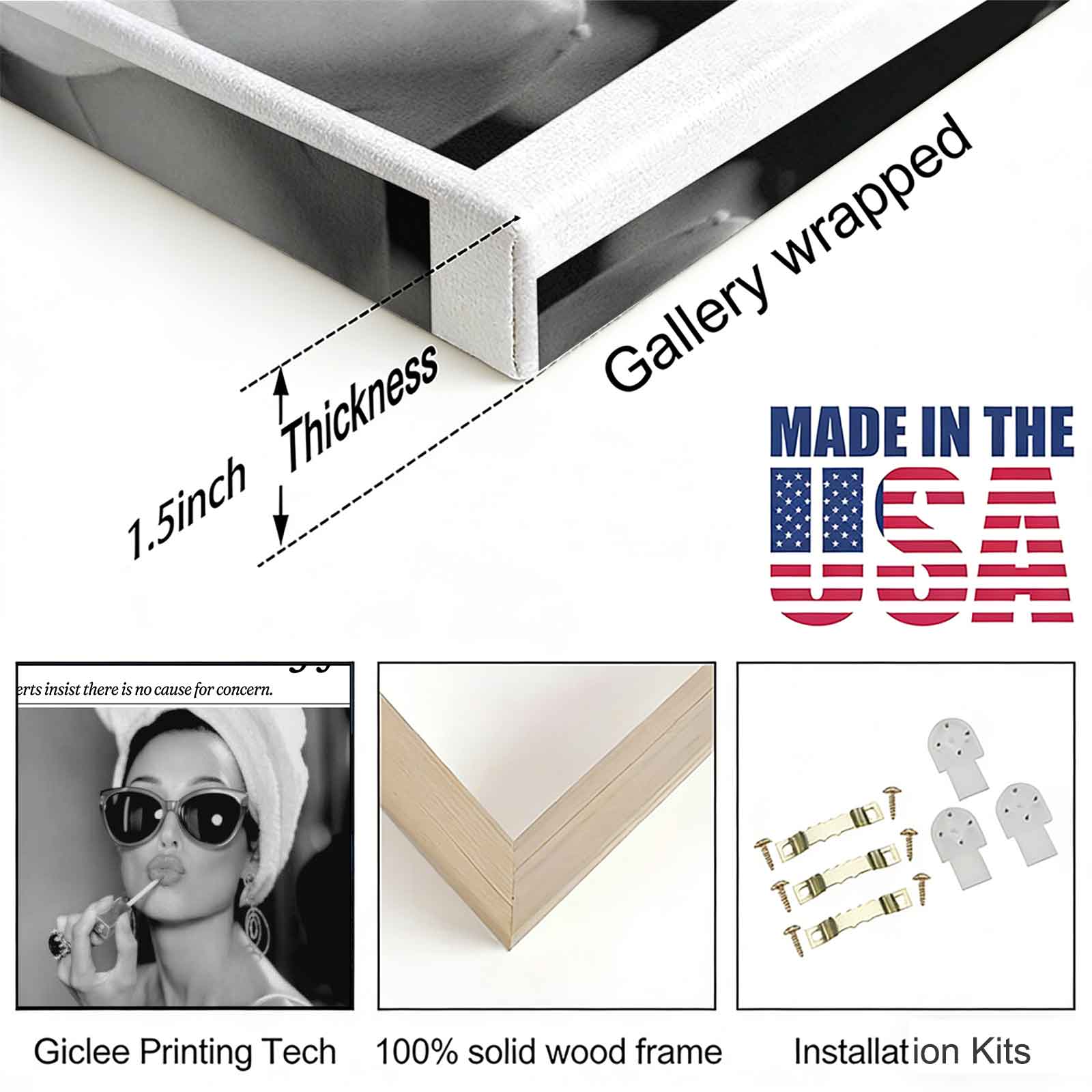 Better Late Than Ugly Retro New York News Canvas Wall Art, Vintage Newspaper Style Print, Funny Bathroom/Beauty Room Decor, Aesthetic Vanity Poster, Unique Gift for Makeup Lovers