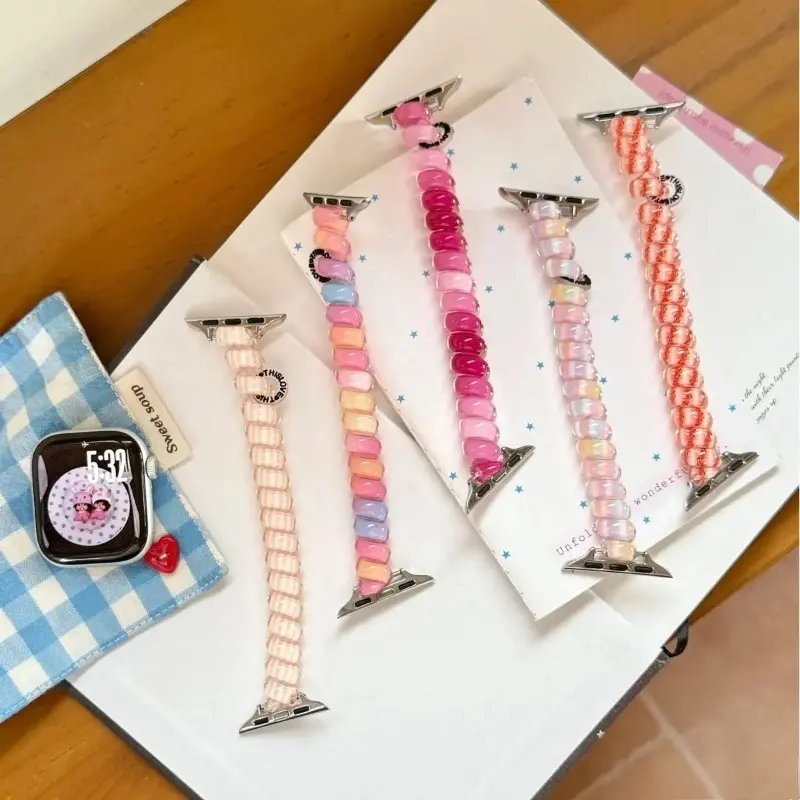 Chic Elastic Casual Smart Watch Strap - Multi-Functional Colorful Smart Watch Accessories, Elastic Band Compatible with Series 1-11 Ultra SE (Device Not Included), for Sports & Outdoor Use, Back to School