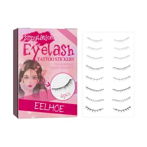 EELHOE 1-Piece Lazy Strip False Eyelashes - Lightweight, Fluffy, Silky, Soft Curly Long Wispy, Waterproof, Easy-To-Wear for Beginners, Natural Daily Eye Makeup Tool