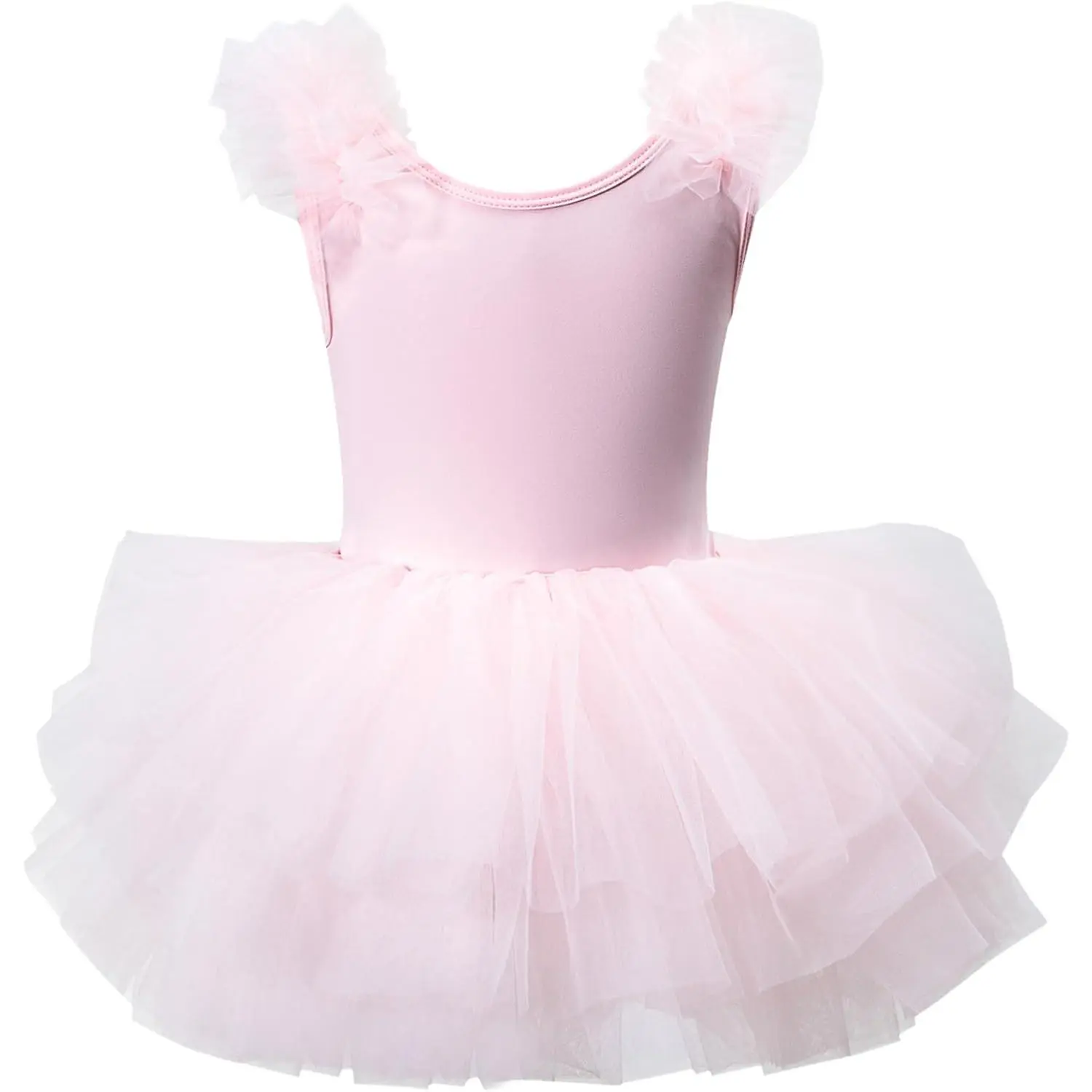 Girls' Sleeveless Snap-Closure Leotard Set, Toddler Ballet & Gymnastics Outfit, New Model for 1-7Y, Girl