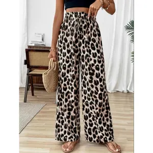 18ACTIVEKITWomen's leopard print pants, holiday casual comfortable pants, all season women's underwear, casual Bohemian pants, Bohemian casual pants
