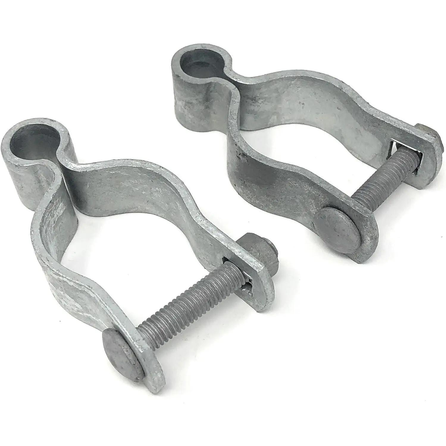 Female Gate Hinge - Galvanized, High Corrosion Resistance, Long Life Span - Perfect for Chain Link Fence and Gate Hardware - 2 Per Pack - Includes Required Carriage Bolt (1-5/8")