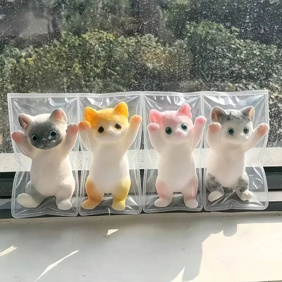 1/2pcs Kawaii Cat Squishy Fidget Toy, Slow Rising Stress Relief Squeeze Toy, Cute Soft Cat Decompression Toy, Cat Stress Ball, Aesthetic Desk Accessory, Anti-Anxiety Toy For Teens, Birthday Gift, Classroom Prize